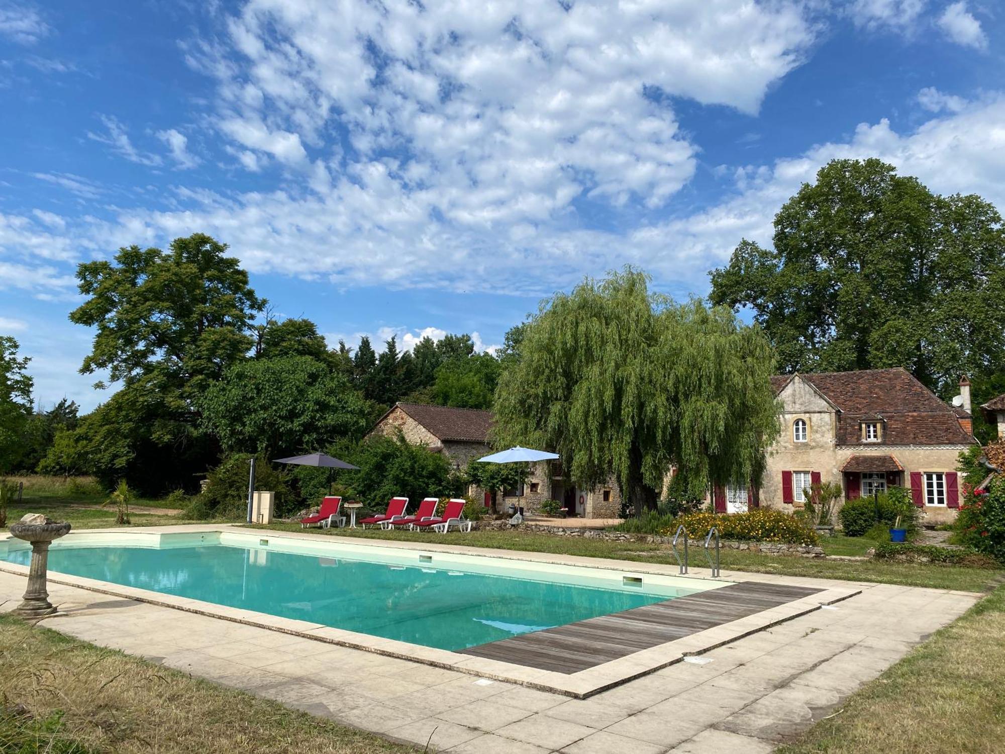 فيلا Sfeervol Vakantiehuis Op Landgoed Aan De Dordogne Prudhomat المظهر الخارجي الصورة